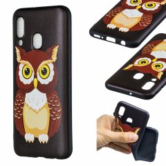 Силиконовый (TPU) чехол UniCase Color Style для Samsung Galaxy A40 (А405) - Lovely Owl