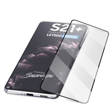 Защитное стекло AMORUS Full Glue Tempered Glass для Samsung Galaxy S21 Plus (G996) - Black