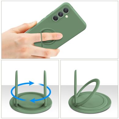 Защитный чехол Deexe Color Shell для Samsung Galaxy A24 (A245) - Blackish Green