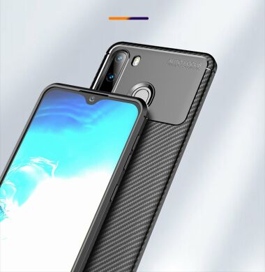 Защитный чехол Deexe Fusion для Samsung Galaxy A21 (A215) - Blue