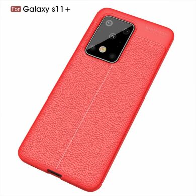 Защитный чехол Deexe Leather Cover для Samsung Galaxy S20 Ultra (G988) - Red