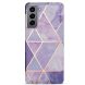 Защитный чехол Deexe Marble Pattern для Samsung Galaxy S21 - Light Purple. Фото 2 из 8