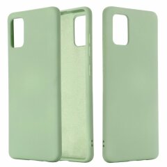 Защитный чехол Deexe Silicone Case для Samsung Galaxy A51 (А515) - Green