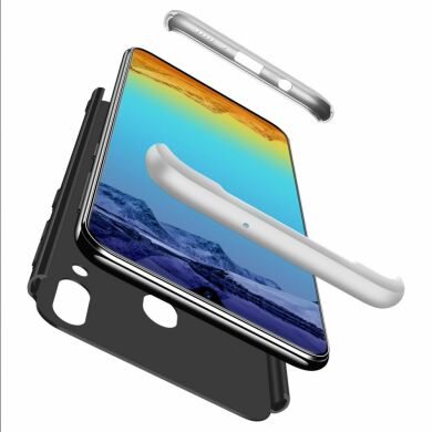Защитный чехол GKK Double Dip Case для Samsung Galaxy M20 (M205) - Black Silver