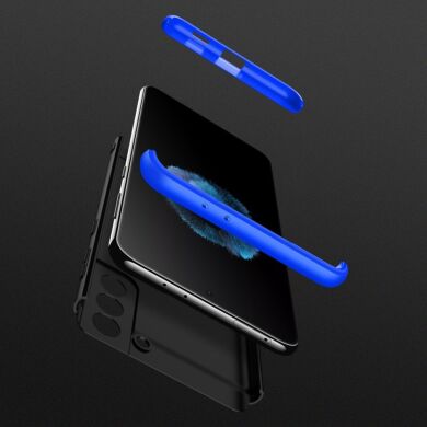 Защитный чехол GKK Double Dip Case для Samsung Galaxy S21 (G991) - Black / Blue