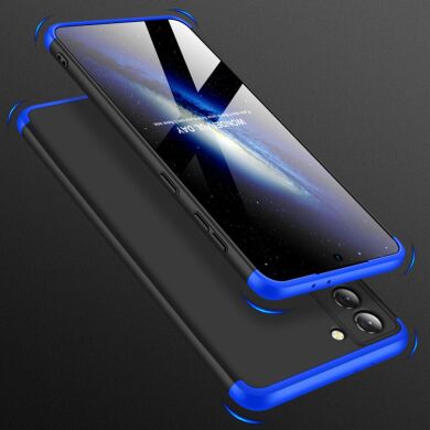 Защитный чехол GKK Double Dip Case для Samsung Galaxy S21 (G991) - Black / Blue