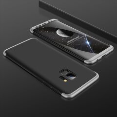 Защитный чехол GKK Double Dip Case для Samsung Galaxy S9 (G960) - Black / Silver