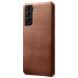 Защитный чехол KSQ Leather Cover для Samsung Galaxy S22 Plus - Brown. Фото 1 из 4