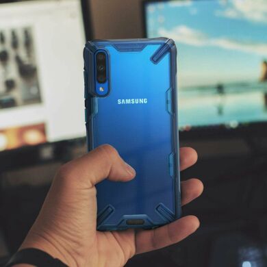 Защитный чехол RINGKE Fusion X для Samsung Galaxy A50 (A505) / Galaxy A30s (A307) / Galaxy A50s (A507) - Space Blue