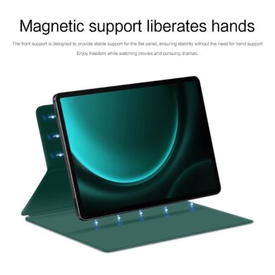 Защитный чехол UniCase Magnetic Stand для Samsung Galaxy Tab S9 FE Plus (X610/616) - Blue