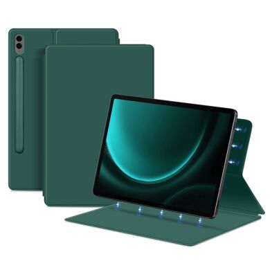 Защитный чехол UniCase Magnetic Stand для Samsung Galaxy Tab S9 FE Plus (X610/616) - Green
