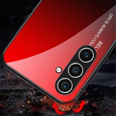 Защитный чехол Deexe Gradient Color для Samsung Galaxy S24 Plus - Red / Black