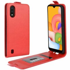 Чехол Deexe Flip Case для Samsung Galaxy A01 (A015) - Red