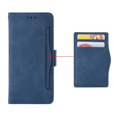 Чехол Deexe Wallet Stand для Samsung Galaxy A02 (A022) - Blue