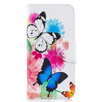 Чехол-книжка Deexe Color Wallet для Samsung Galaxy A10 (A105) - Vivid Butterflies
