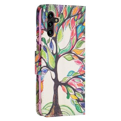 Чехол-книжка Deexe Color Wallet для Samsung Galaxy A13 5G (A136) / A04s (A047) - Life Tree