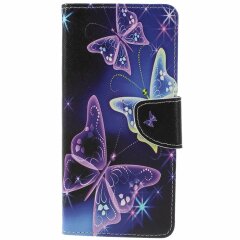 Чехол-книжка Deexe Color Wallet для Samsung Galaxy A9 2018 (A920) - Butterflies Pattern