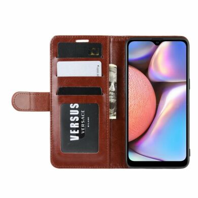 Чехол-книжка Deexe Wallet Style для Samsung Galaxy A10s (A107) - Brown