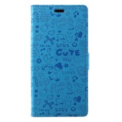 Чехол-книжка UniCase Graffiti Pattern для Samsung Galaxy A6+ 2018 (A605) - Blue