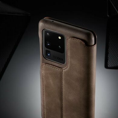 Чехол LC.IMEEKE Retro Style для Samsung Galaxy S20 Ultra (G988) - Coffee