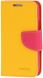Чехол Mercury Cross Series для Samsung Galaxy S4 mini (i9190) - Yellow. Фото 1 из 8