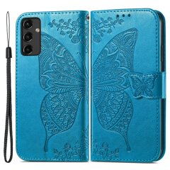 Чехол UniCase Butterfly Pattern для Samsung Galaxy A14 (А145) - Blue