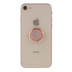 Кольцо-держатель для смартфона Deexe Plaid Series - Rose Gold