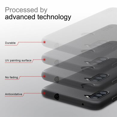 Пластиковый чехол NILLKIN Frosted Shield для Samsung Galaxy A11 (A115) - Black