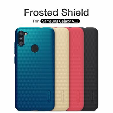 Пластиковый чехол NILLKIN Frosted Shield для Samsung Galaxy A11 (A115) - Gold