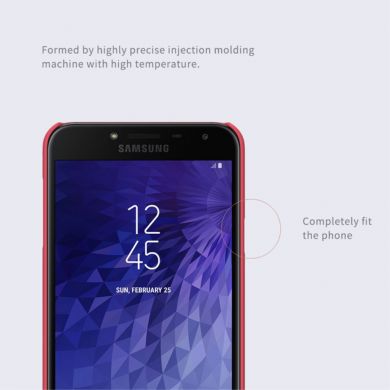 Пластиковый чехол NILLKIN Frosted Shield для Samsung Galaxy J4 2018 (J400) - Red