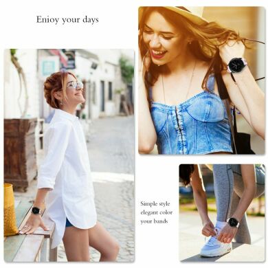 Ремінець UniCase Sport Style для Samsung Galaxy Watch 46mm / Watch 3 45mm / Gear S3 - White / Pink
