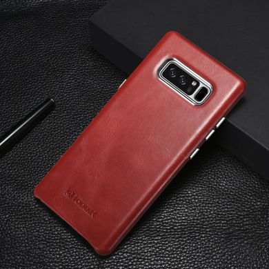 Кожаный чехол ICARER Glossy Cover для Samsung Galaxy Note 8 (N950) - Red