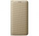 Чехол Flip Wallet Textil для Samsung S6 EDGE (G925) EF-WG925BBEGRU - Gold. Фото 1 из 3