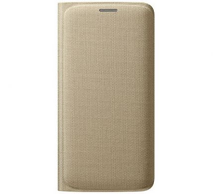 Чохол Flip Wallet Textil для Samsung S6 EDGE (G925) EF-WG925BBEGRU - Gold