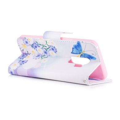 Чехол Deexe Color Wallet для Samsung Galaxy S9 Plus (G965) - Butterfly in Flowers
