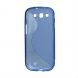 Силиконовая накладка Deexe S Line для Samsung Galaxy S3 (i9300) - Blue. Фото 3 из 4