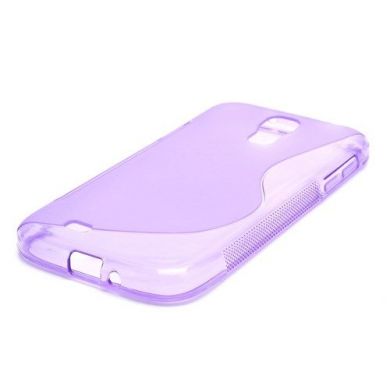 Силиконовая накладка Deexe S Line для Samsung Galaxy S4 (i9500) - Purple