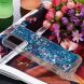 Силиконовый (TPU) чехол Deexe Liquid Glitter для Samsung Galaxy A02s (A025) - Blue. Фото 5 из 7
