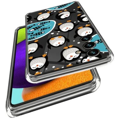 Силиконовый (TPU) чехол Deexe Pretty Glossy для Samsung Galaxy M14 (M146) - Penguin
