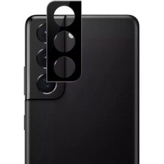 Защитное стекло на камеру AMORUS Black Lens для Samsung Galaxy S21 (G991) / S21 Plus (G996) - Black