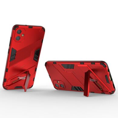 Защитный чехол Deexe Bibercas для Samsung Galaxy A05 (A055) - Red