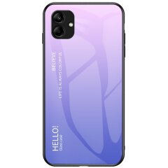 Защитный чехол Deexe Gradient Color для Samsung Galaxy A04 (A045) - Pink / Purple