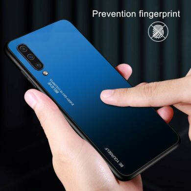 Защитный чехол Deexe Gradient Color для Samsung Galaxy A50 (A505) / A30s (A307) / A50s (A507) - Blue / Black