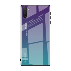 Защитный чехол Deexe Gradient Color для Samsung Galaxy Note 10 (N970) - Purple / Blue