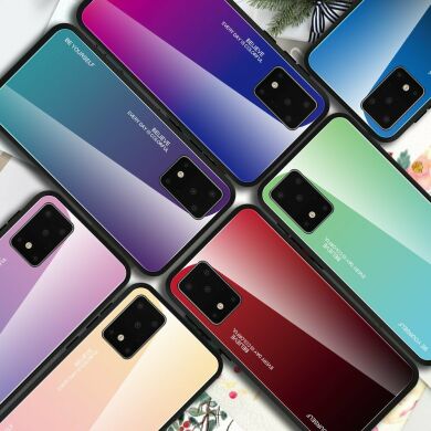 Защитный чехол Deexe Gradient Color для Samsung Galaxy S20 (G980) - Gold / Pink