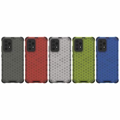 Защитный чехол Deexe Honeycomb Series для Samsung Galaxy A52 (A525) / A52s (A528) - Green