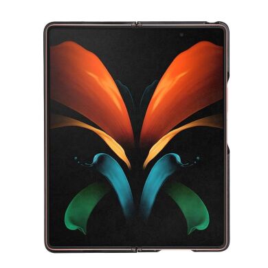 Защитный чехол Deexe Leather Case для Samsung Galaxy Fold 2 - Brown