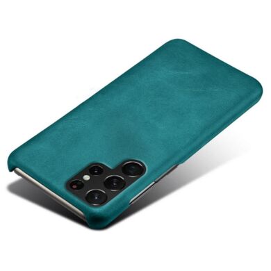 Защитный чехол KSQ Leather Cover для Samsung Galaxy S22 Ultra - Green
