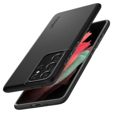 Защитный чехол Spigen (SGP) Thin Fit для Samsung Galaxy S21 Ultra (G998) - Black