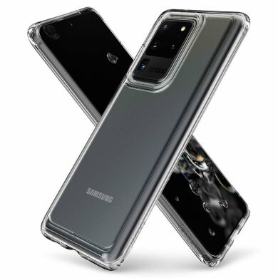 Захисний чохол Spigen (SGP) Ultra Hybrid для Samsung Galaxy S20 Ultra (G988) - Crystal Clear